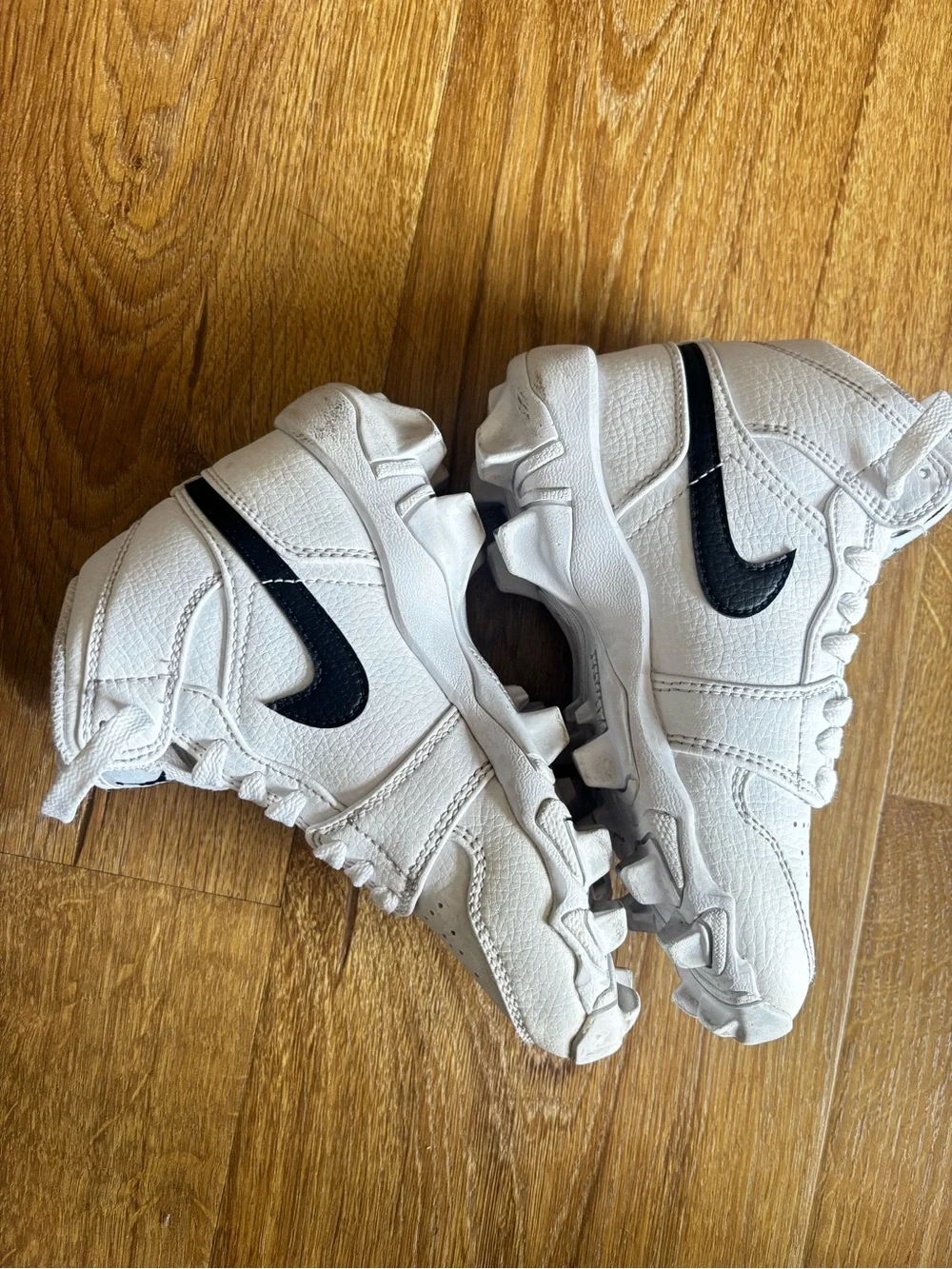 Nike White High-Top Jordan Sneakers with Black Jumpman